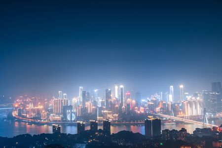 City night view of Chongqing, China