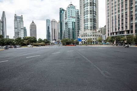 Modern urban landscape in Shanghai, Chinaの写真素材