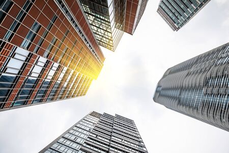 Low angle shot of modern architecture