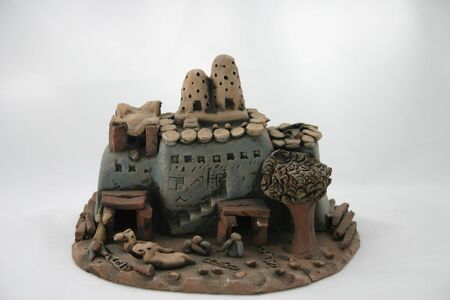 Egyptian Village Farmの写真素材