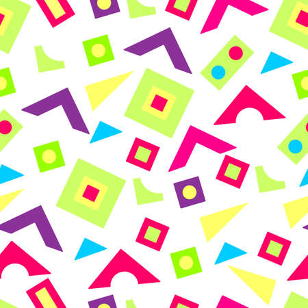 pattern of brightly colored geometric shapesの写真素材