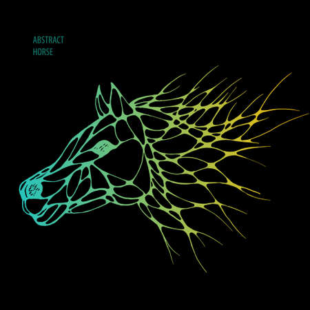 Abstract horse. Vectorのイラスト素材