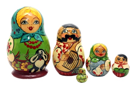 matryoshka dollsの写真素材