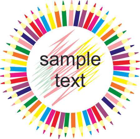 pencil circleのイラスト素材