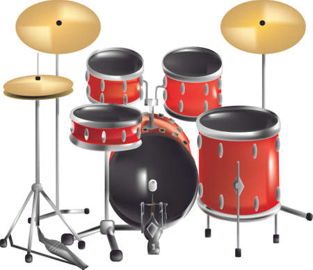 drums setのイラスト素材