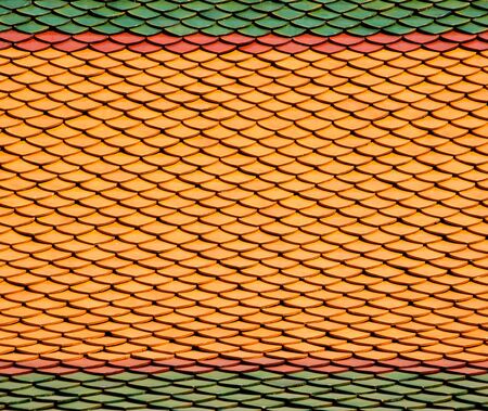 texture of the roof of Royal Palace in Bangkokの写真素材