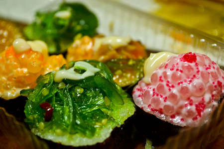 Colorfull sushiの写真素材