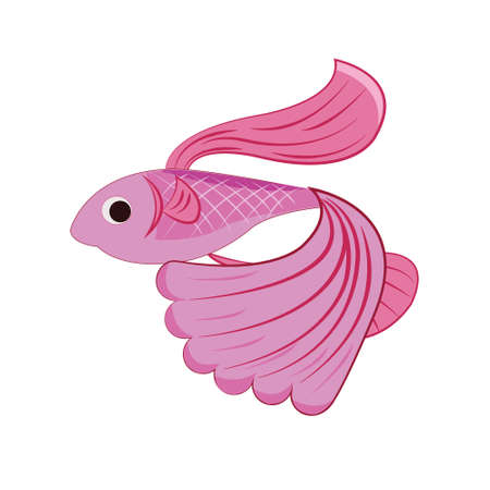Pink fishのイラスト素材
