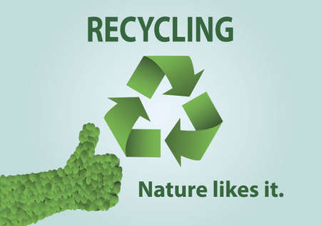 Recycling conceptのイラスト素材