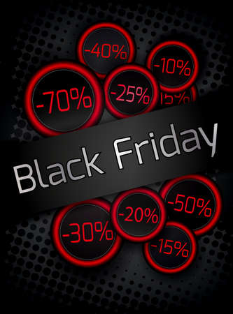 Black Friday Sale poster.Vector illustration.のイラスト素材