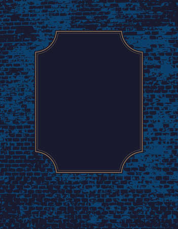 Menu with brick wall.Vector illustration in vintage style.のイラスト素材