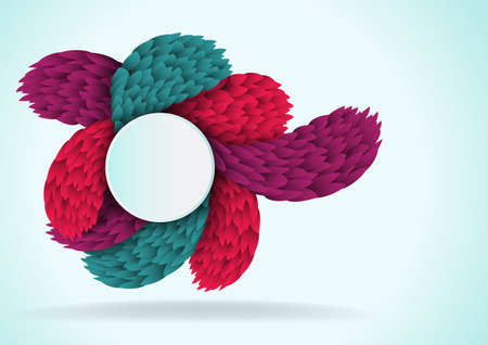 Colorful abstract background with petals.Vector illustration.のイラスト素材