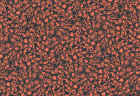 Seamless pattern in two colors.Vector illustration in vintage style.のイラスト素材
