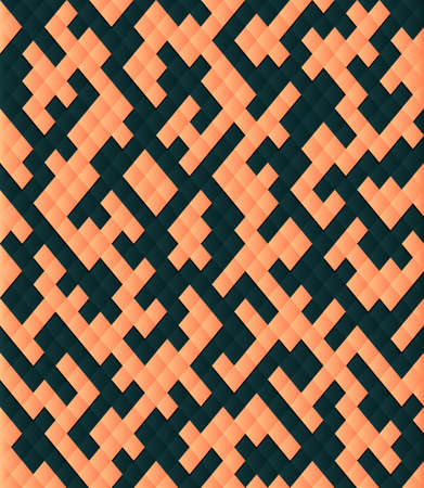Abstract background of geometric shapes.Vector illustration in two colors.のイラスト素材