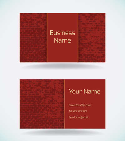Business cards for construction industry.Vector illustration.のイラスト素材