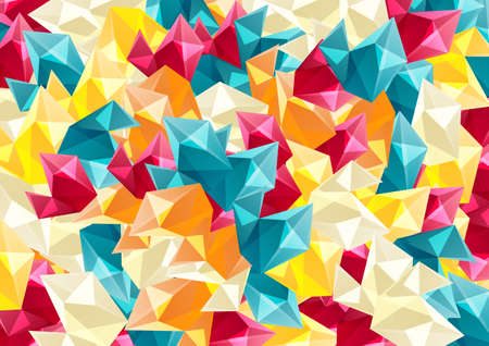 Abstract colorful background with geometric shapes.Vector illustration.のイラスト素材