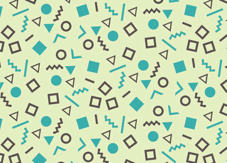 Simple pattern in the style of the eighties.Vector illustration.