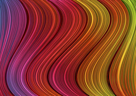 Abstract colorful background with curved lines.Vector illustration.のイラスト素材