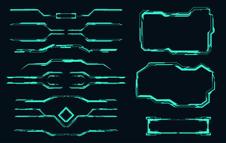 Futuristic elements for HUD interface.Vector illustration.のイラスト素材