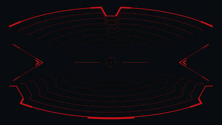 Digital user interface screen. Futuristic target  for the hud interface.のイラスト素材