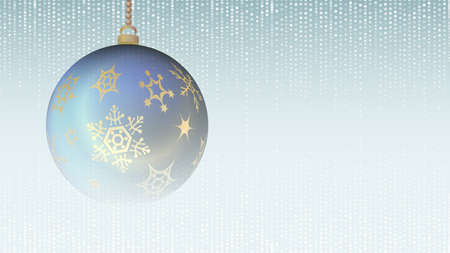 Christmas bright background with Xmas Balls decoration and place for text.Vector illustration.のイラスト素材