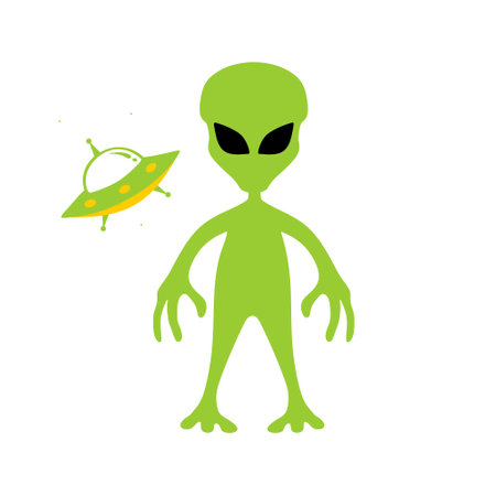 alien vector templateのイラスト素材
