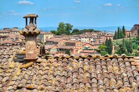 Roofs of Siena, Italyの写真素材