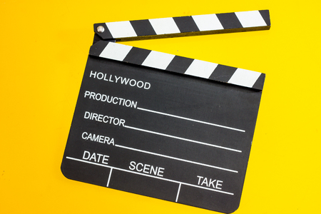 film clapper isolatedの写真素材