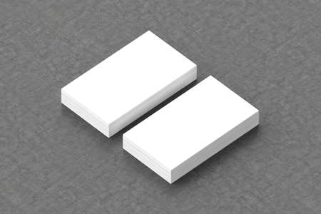 Business cards blank mockup - template, 3D illustrationの写真素材