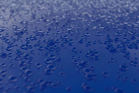Water Drops Background, 3D illustrationの写真素材
