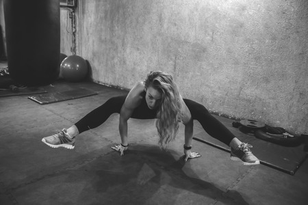 girl in gymの写真素材