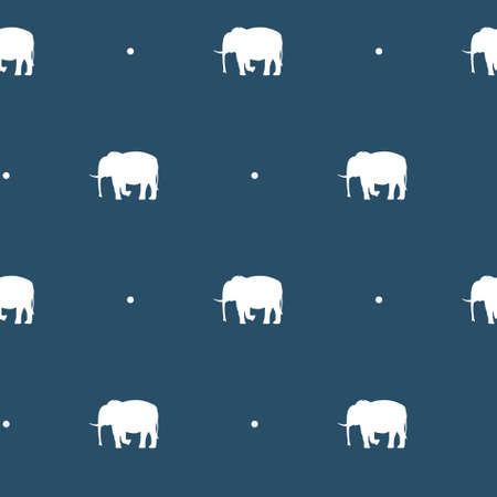 Stylish Abstract vector pattern white on blueのイラスト素材