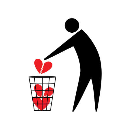 Broken heart.のイラスト素材