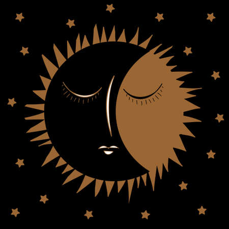 Night time sky. Original vector illustration with a wide range of applicationsのイラスト素材