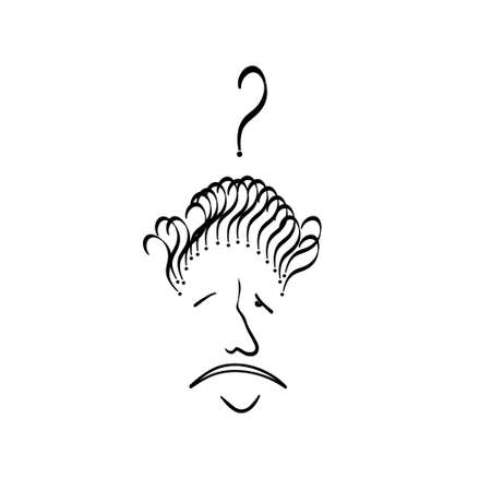 Question mark. Vector illustrationのイラスト素材