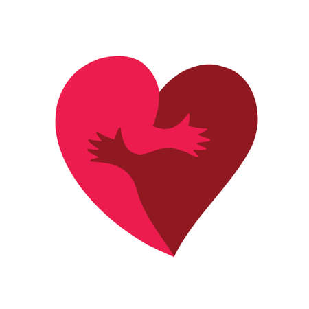 Illustration of template for Valentine's dayのイラスト素材