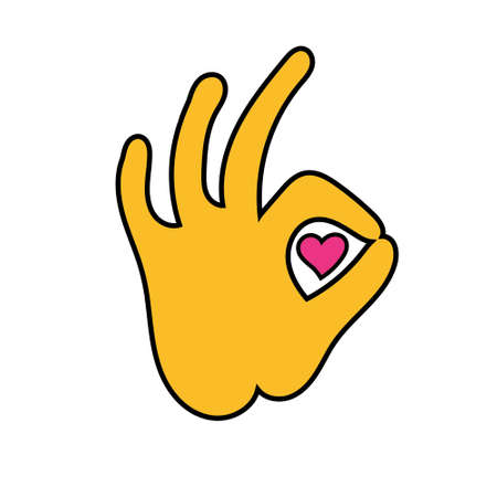 Vector illustration. Template for Valentine's day.のイラスト素材