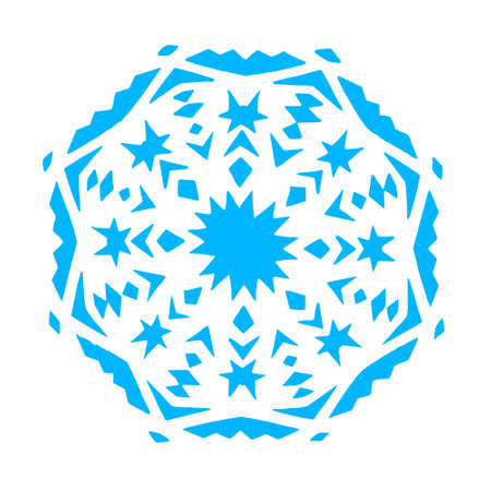 Snowflake Icon Vector Isolatedのイラスト素材
