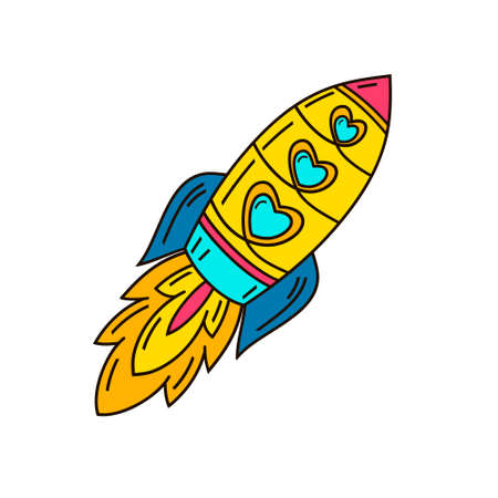 Great design for embroidery, sticker or pin.のイラスト素材