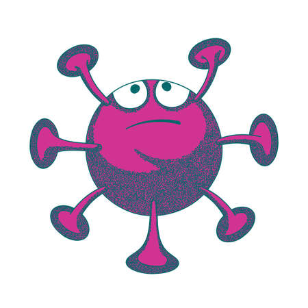 Covid-19 virus. Illustrations of the COVID-19 coronavirus concept.のイラスト素材