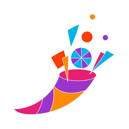 Cornucopia line icon, Thanksgiving and basket, cornucopia sign vector graphicsのイラスト素材