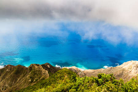 Panoramic landscape in Anaga mountains, Tenerife Canary Islands, Spainの写真素材