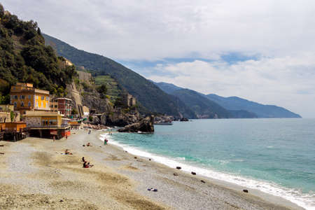 Monterosso al Mare, a coastal village and resort in Cinque Terre, Italyのeditorial素材