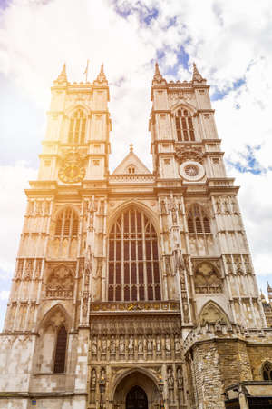 Westminster Abbey (The Collegiate Church of St Peter at Westminster) - Gothic church in City of Westminster, London. Westminster is traditional place of coronation and burial site for English monarchsの写真素材