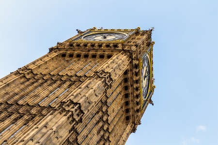 Big Ben, London, UK. A view of the popular London landmark, the clock tower known as Big Ben.の写真素材