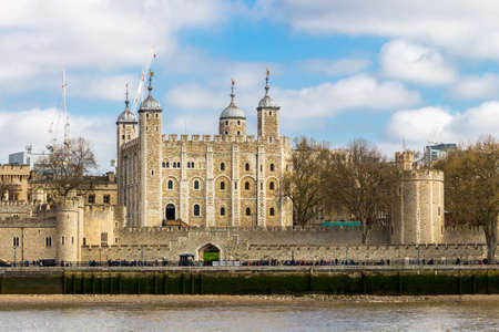 Tower of London located on the north bank of the River Thames in central London, UKのeditorial素材