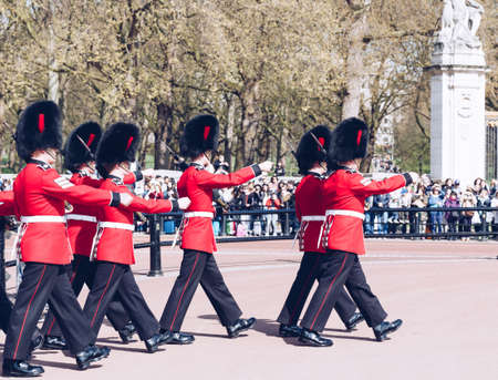 Guard changing, Buckingham Palace, London, UK