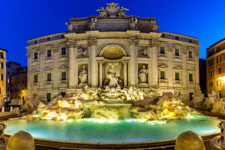 Trevi Fountain (Fontana di Trevi) in Rome. Italyのeditorial素材