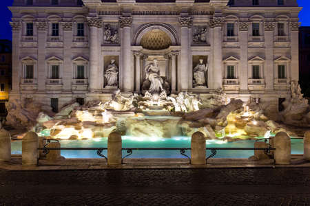 Trevi Fountain (Fontana di Trevi) in Rome. Italyのeditorial素材