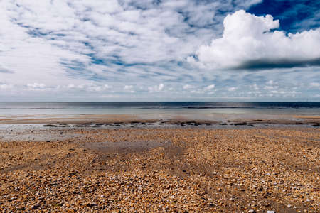 Beach of Landrezac, Sarzeau, Morbihan, Brittany (Bretagne), Franceの写真素材